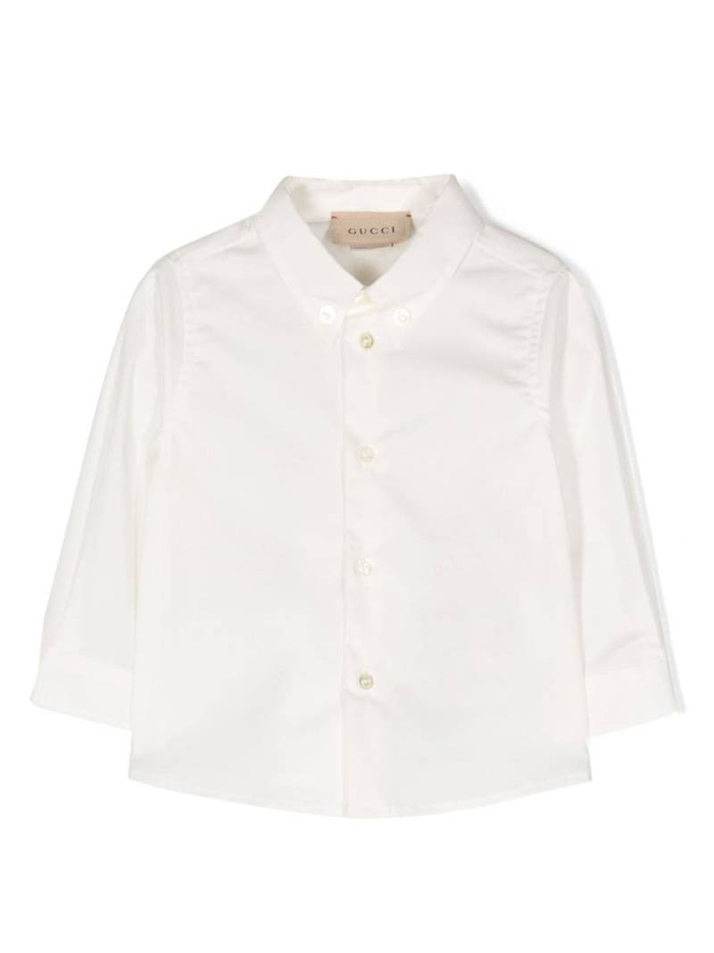 Gucci Kids long-sleeve button-down shirt - White von Gucci Kids