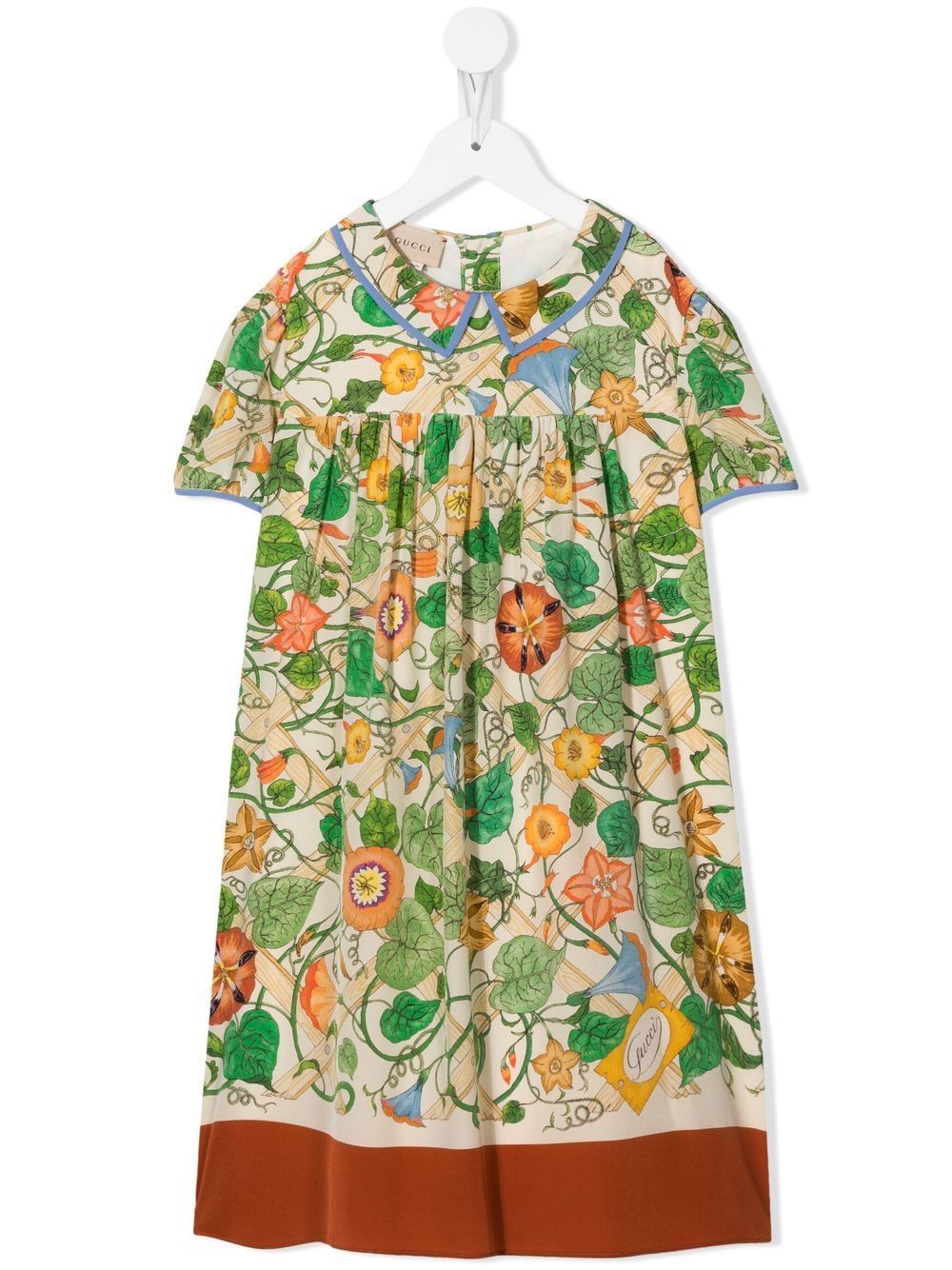 Gucci Kids pleat-detail graphic-print dress - Multicolour von Gucci Kids