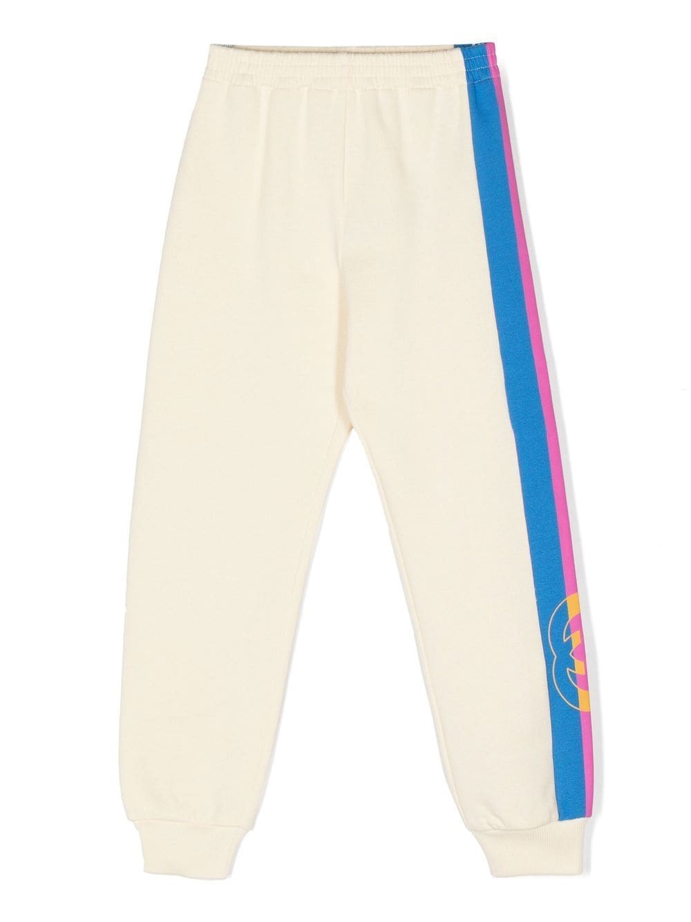 Gucci Kids side-stripe cotton joggers - White von Gucci Kids