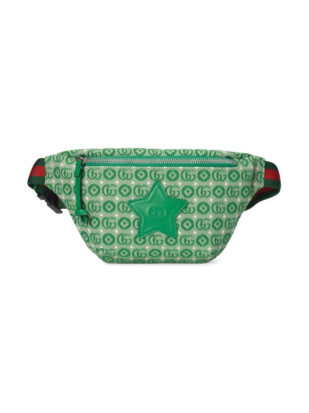 Gucci Kids star-patch jacquard belt bag - Green von Gucci Kids