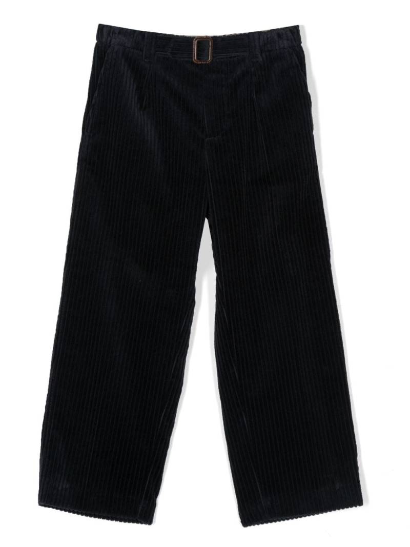 Gucci Kids straight-leg corduroy trousers - Blue von Gucci Kids