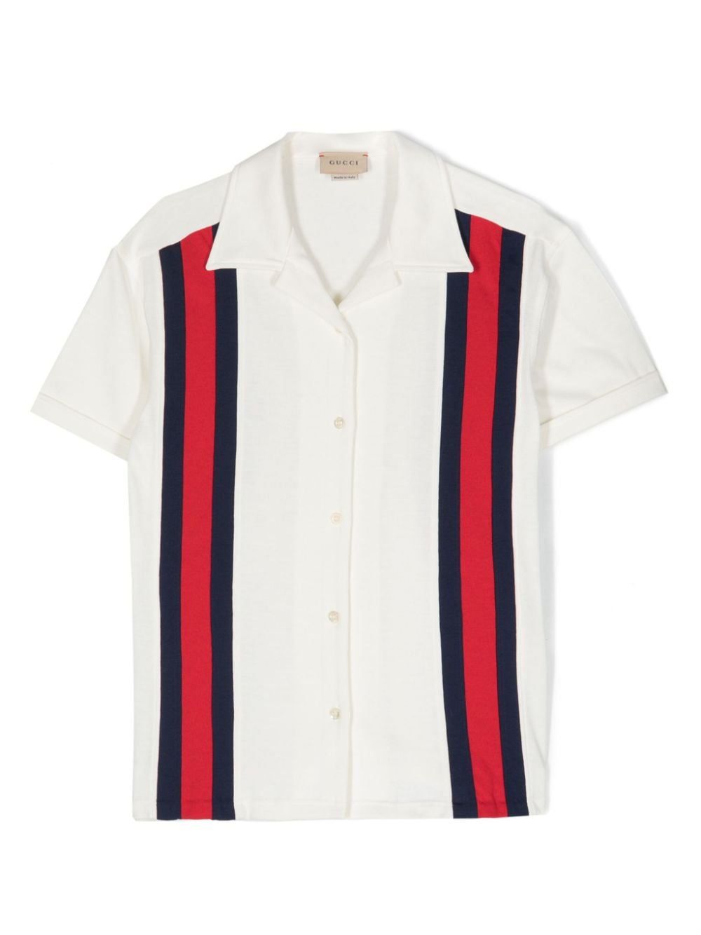 Gucci Kids stripe-detail shirt - White von Gucci Kids