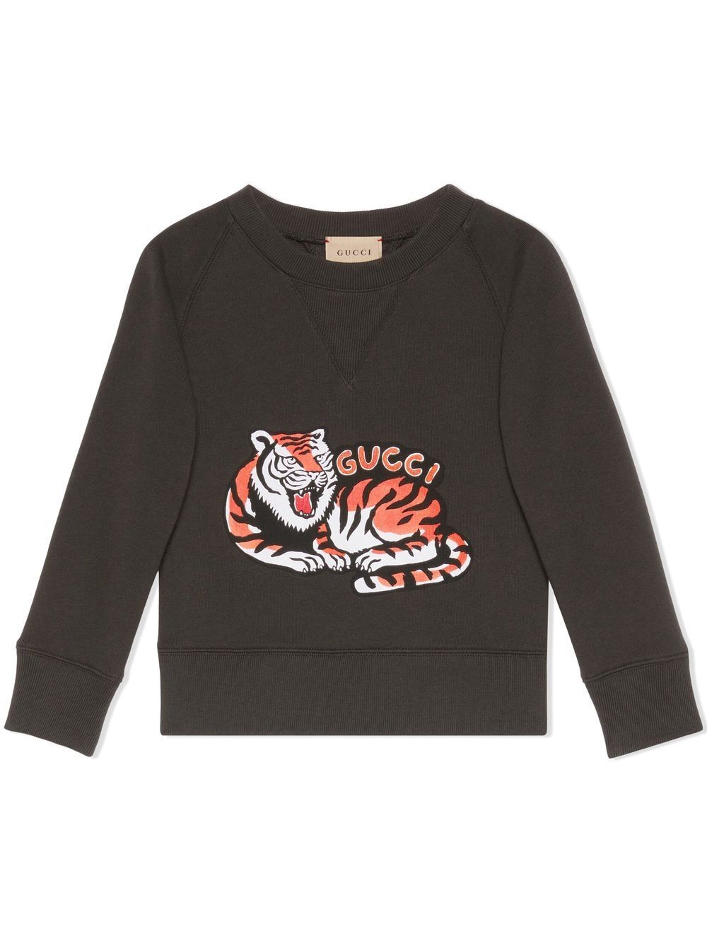 Gucci Kids tiger-print sweatshirt - Grey von Gucci Kids