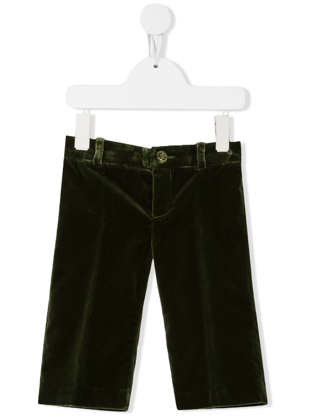 Gucci Kids velvet-finish trousers - Green von Gucci Kids