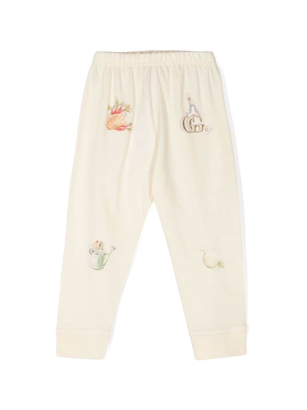 Gucci Kids x Peter Rabbit™ cotton leggings - Neutrals von Gucci Kids