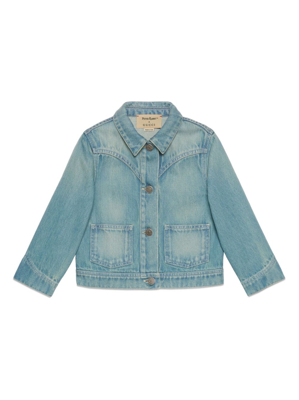 Gucci Kids x Peter Rabbit™ denim jacket - Blue von Gucci Kids