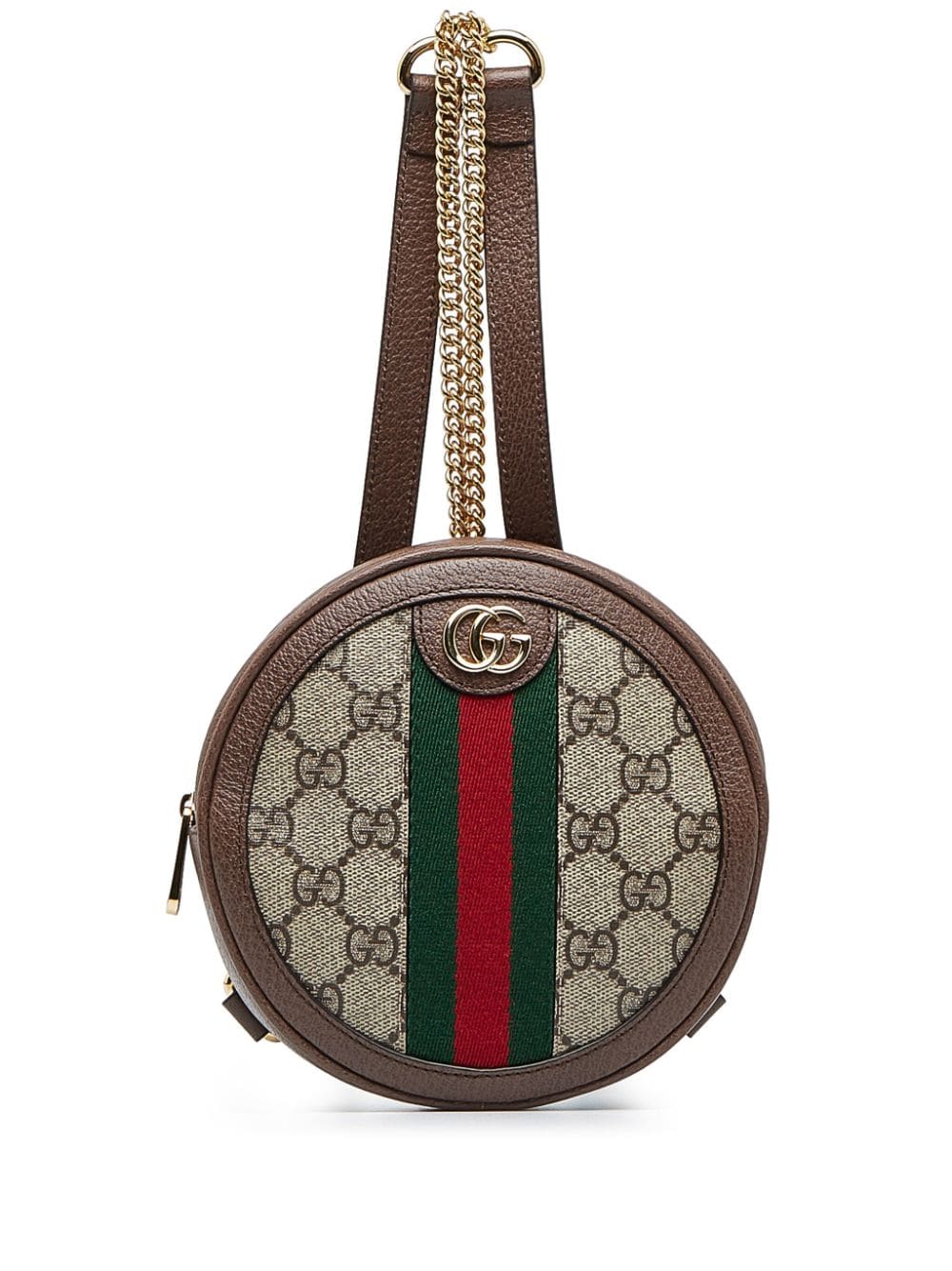 Gucci Pre-Owned 2000-2015 mini GG Supreme Round Ophidia backpack - Brown von Gucci Pre-Owned