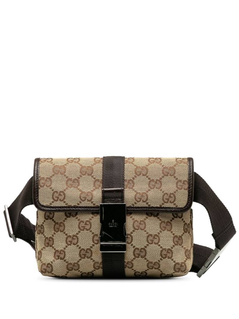 Gucci Pre-Owned 2000-2015 GG canvas belt bag - Brown von Gucci Pre-Owned