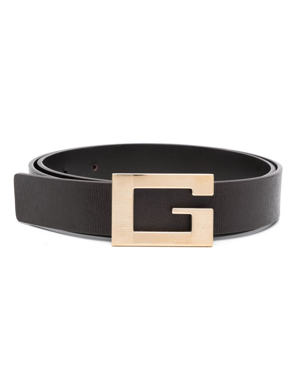 Gucci Pre-Owned 2010 Square G buckle belt - Brown von Gucci Pre-Owned