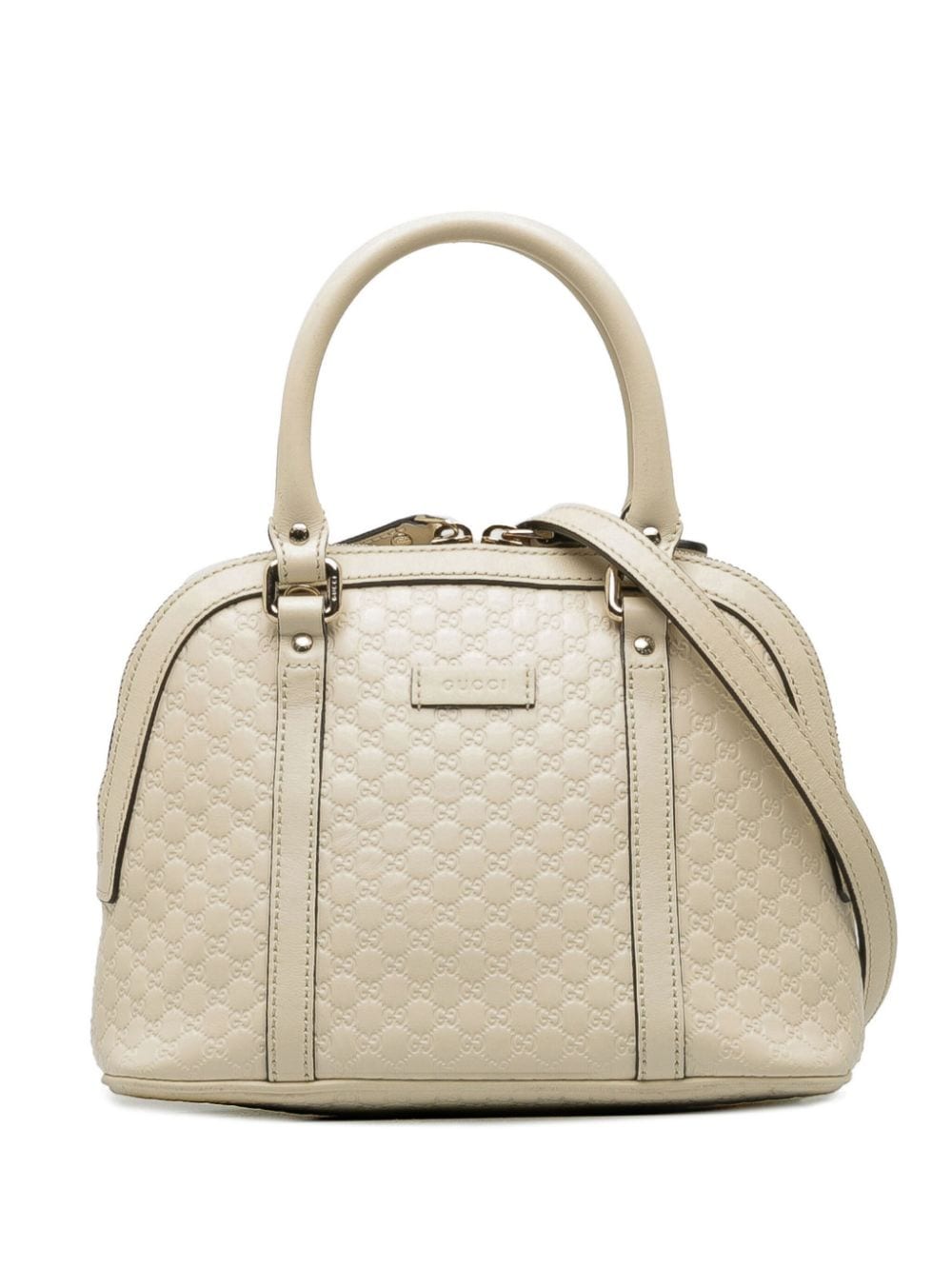 Gucci Pre-Owned 2015-2022 Mini Microguccissima Dome satchel - White von Gucci Pre-Owned