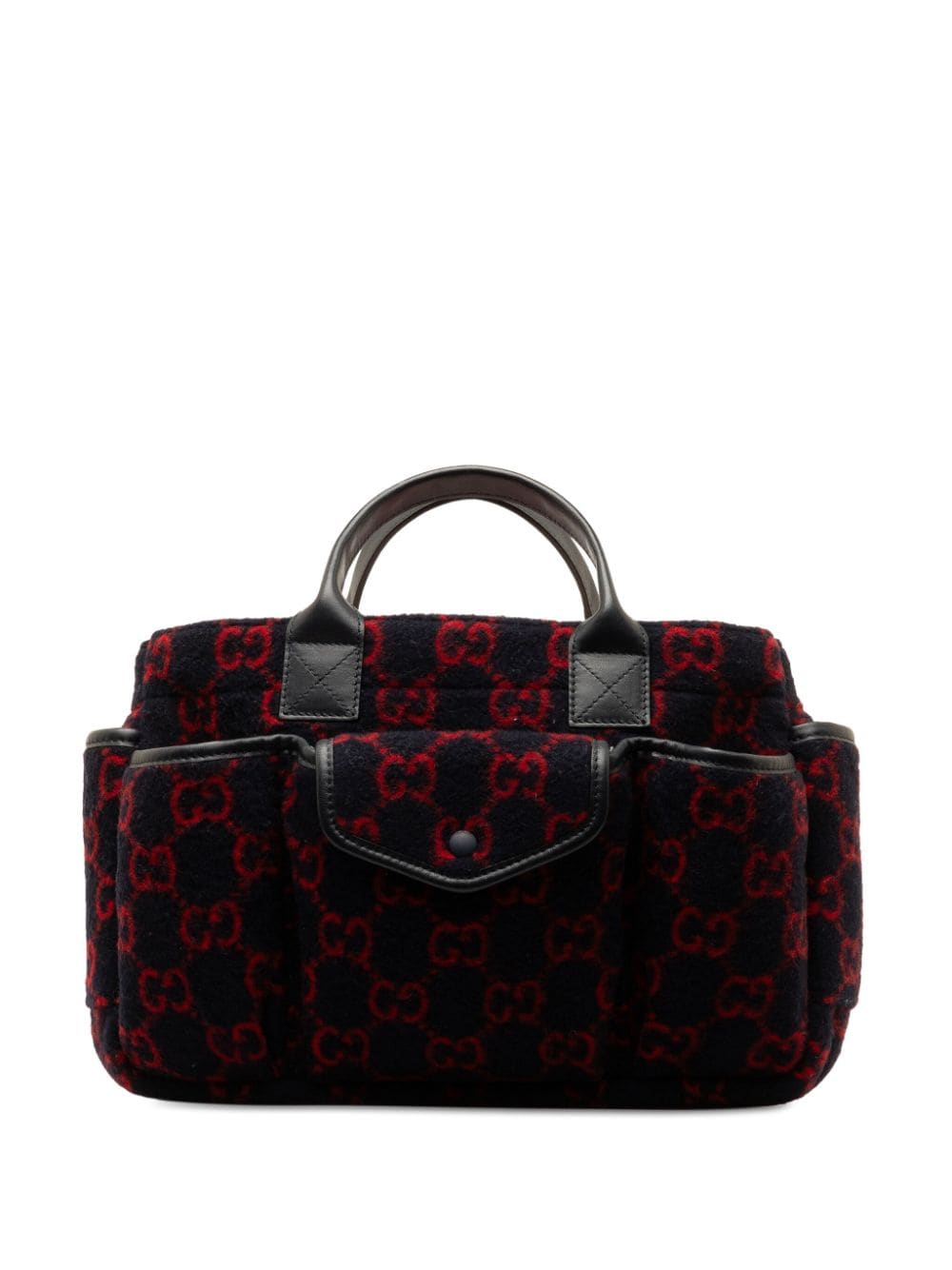Gucci Pre-Owned 2016-2023 GG Wool Children's Pocket handbag - Black von Gucci Pre-Owned