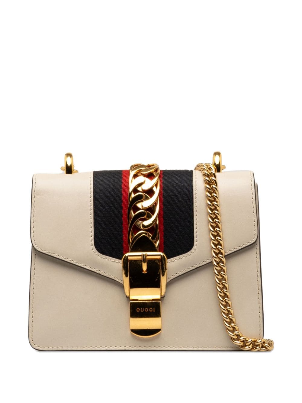 Gucci Pre-Owned 2016-2023 small Sylvie shoulder bag - White von Gucci Pre-Owned