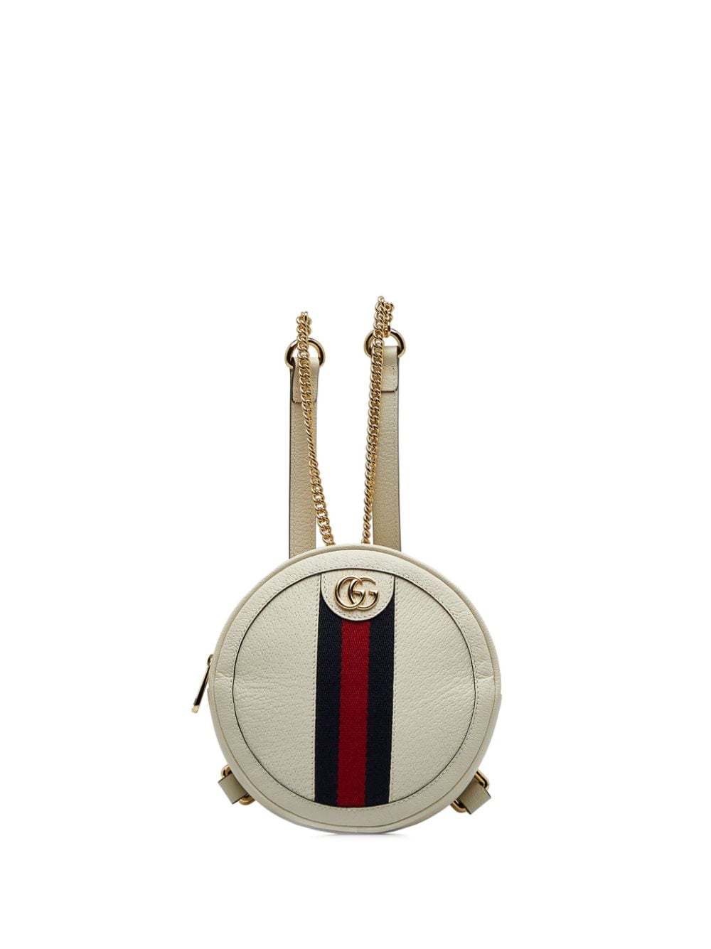 Gucci Pre-Owned 2016-2023 mini Ophidia round backpack - White von Gucci Pre-Owned