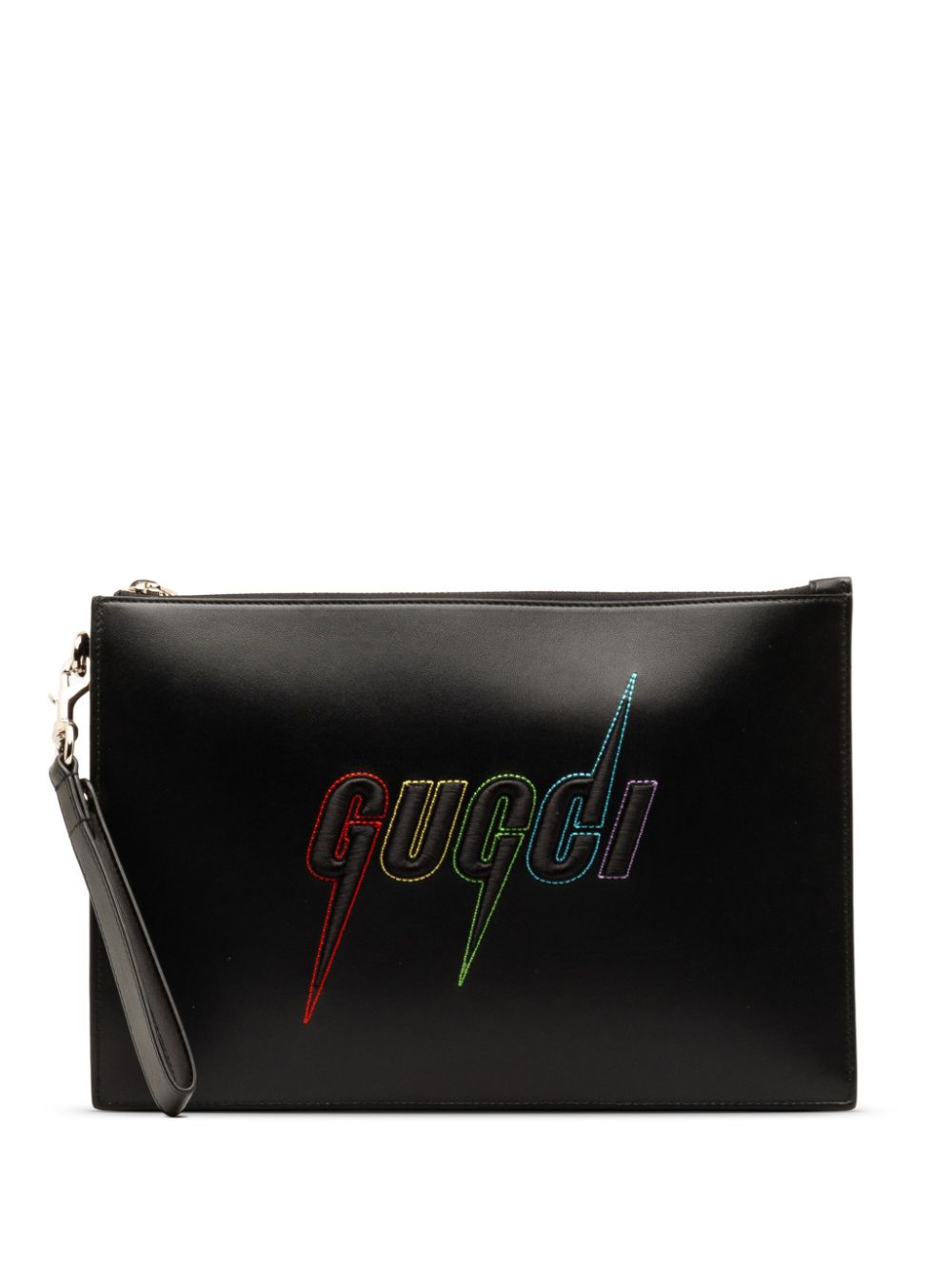 Gucci Pre-Owned 2019-2023 Rainbow Blade clutch bag - Black von Gucci Pre-Owned