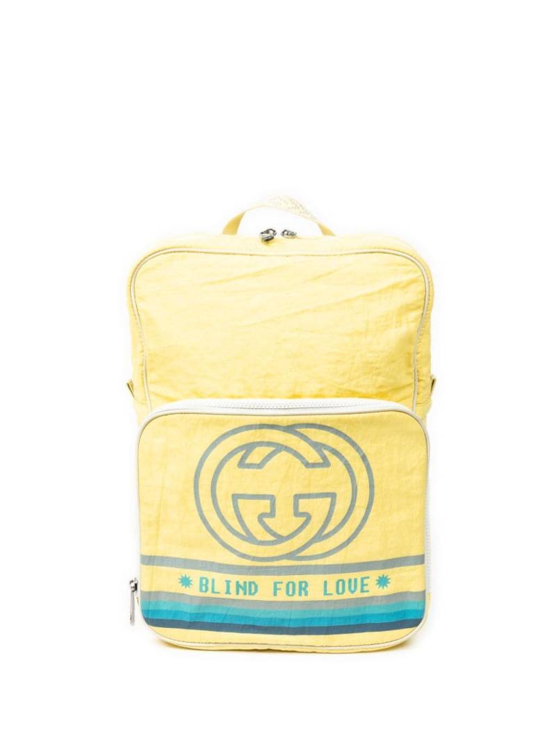 Gucci Pre-Owned Blind For Love backpack - Yellow von Gucci Pre-Owned