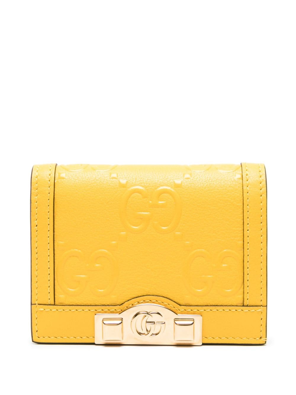 Gucci Pre-Owned GG-embossed leather wallet - Yellow von Gucci Pre-Owned