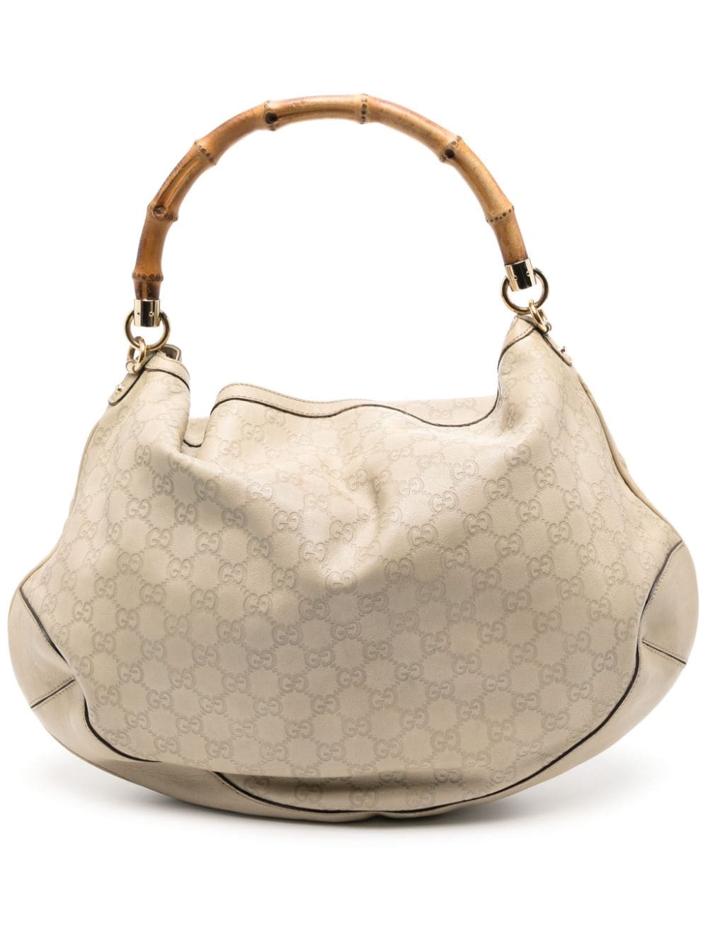 Gucci Pre-Owned bamboo-handle GG handbag - Neutrals von Gucci Pre-Owned