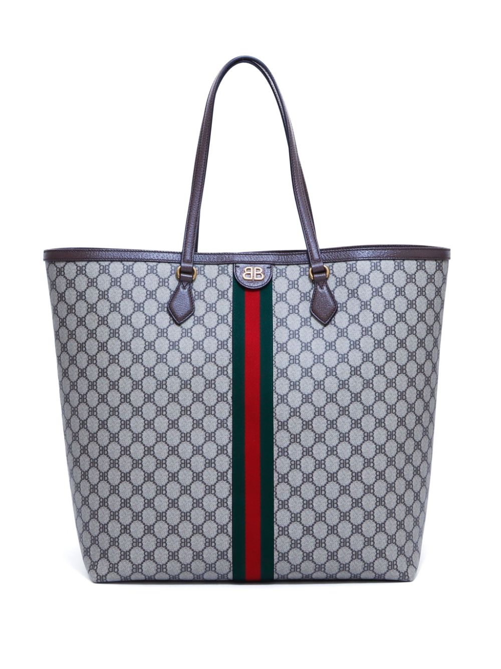 Gucci Pre-Owned x Balenciaga Ophidia tote bag - Brown von Gucci Pre-Owned