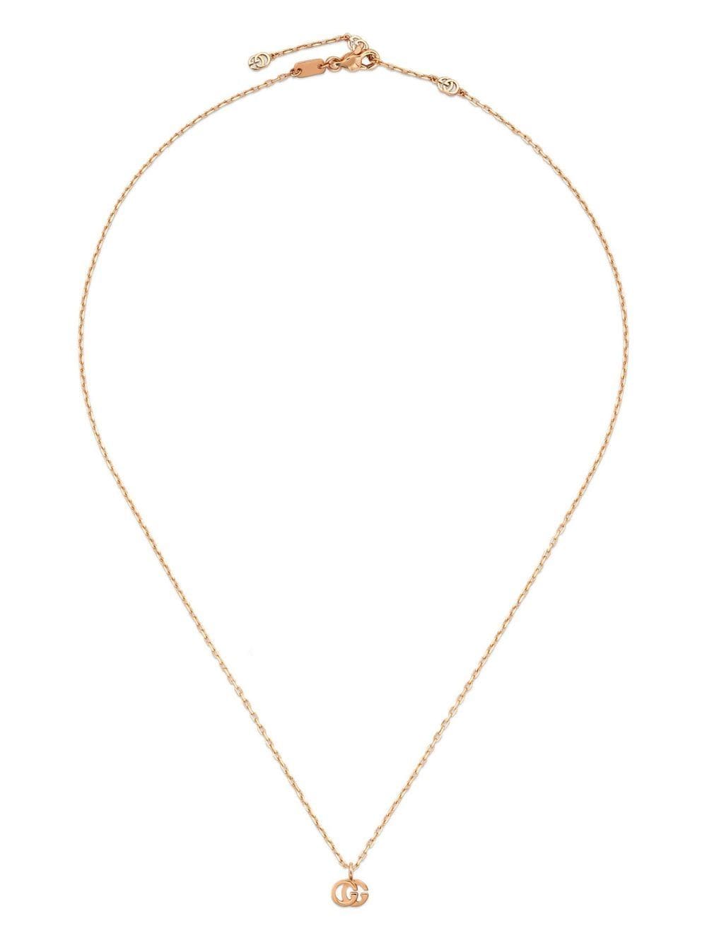 Gucci 18kt rose gold GG Running necklace - Pink von Gucci