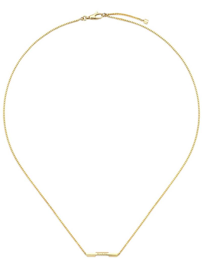 Gucci 18kt yellow gold Link to Love Gucci bar necklace von Gucci