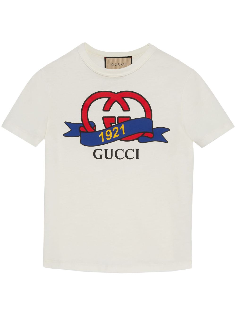 Gucci 1921 Interlocking G cotton T-shirt - White von Gucci