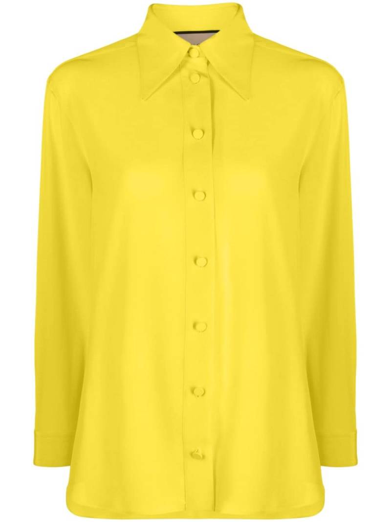 Gucci pointed collar shirt - Yellow von Gucci