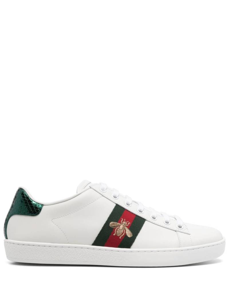 Gucci Ace web-trim sneakers - White von Gucci