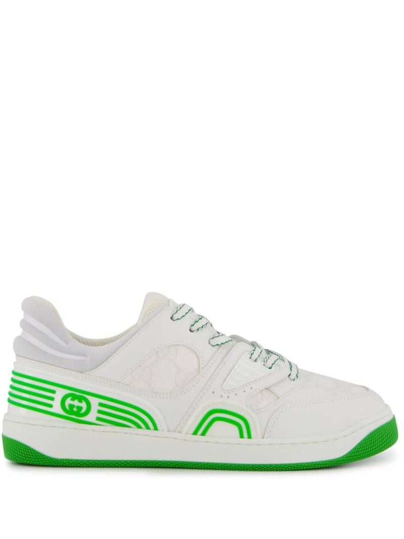 Gucci Basket lace-up sneakers - White von Gucci