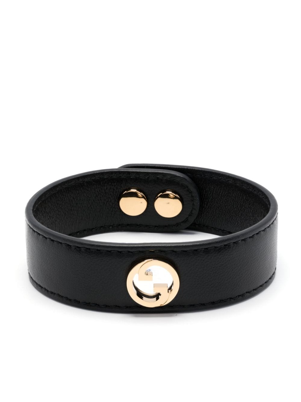 Gucci Blondie leather bracelet - Black von Gucci