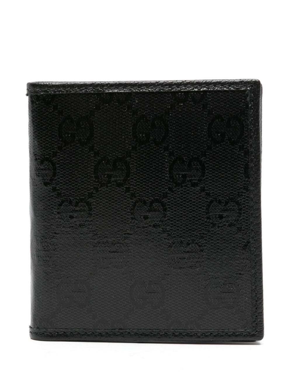 Gucci Crystal bi-fold wallet - Black von Gucci