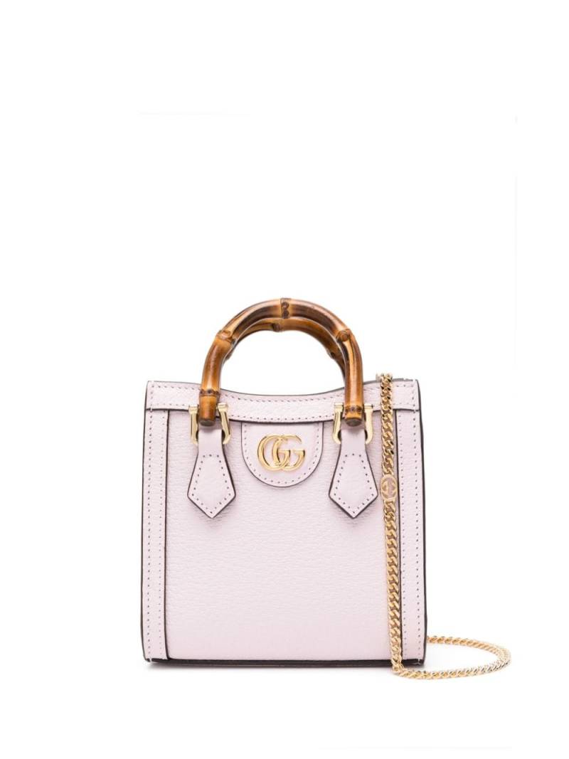 Gucci Diana leather mini bag - Pink von Gucci