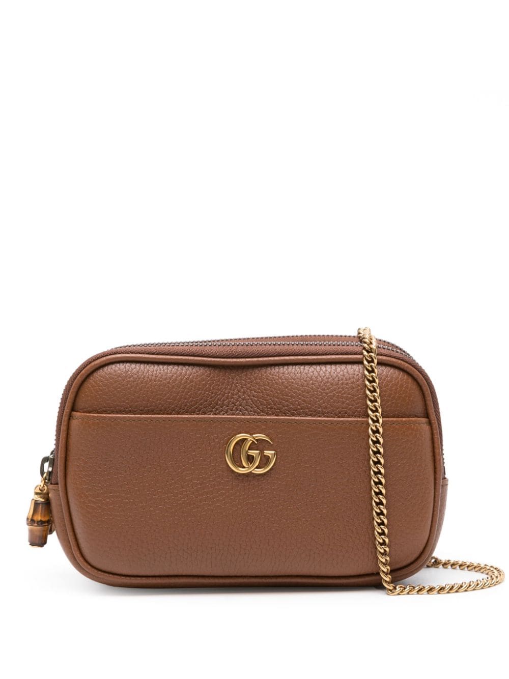 Gucci Double G Super mini bag - Brown von Gucci