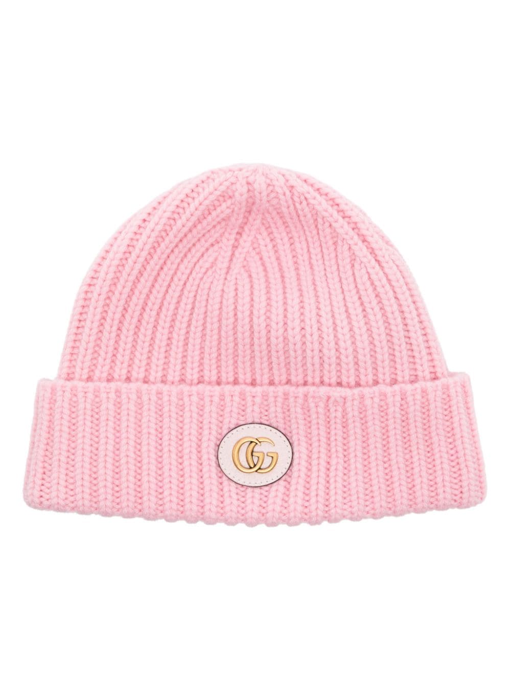 Gucci Double G ribbed beanie - Pink von Gucci