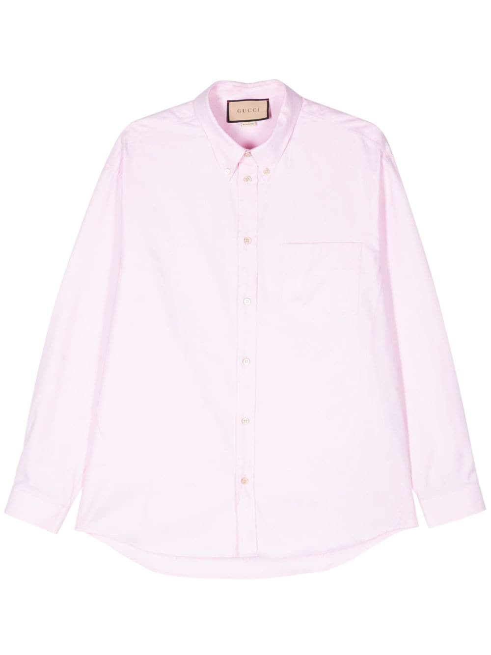 Gucci Double-G cotton Oxford shirt - Pink von Gucci