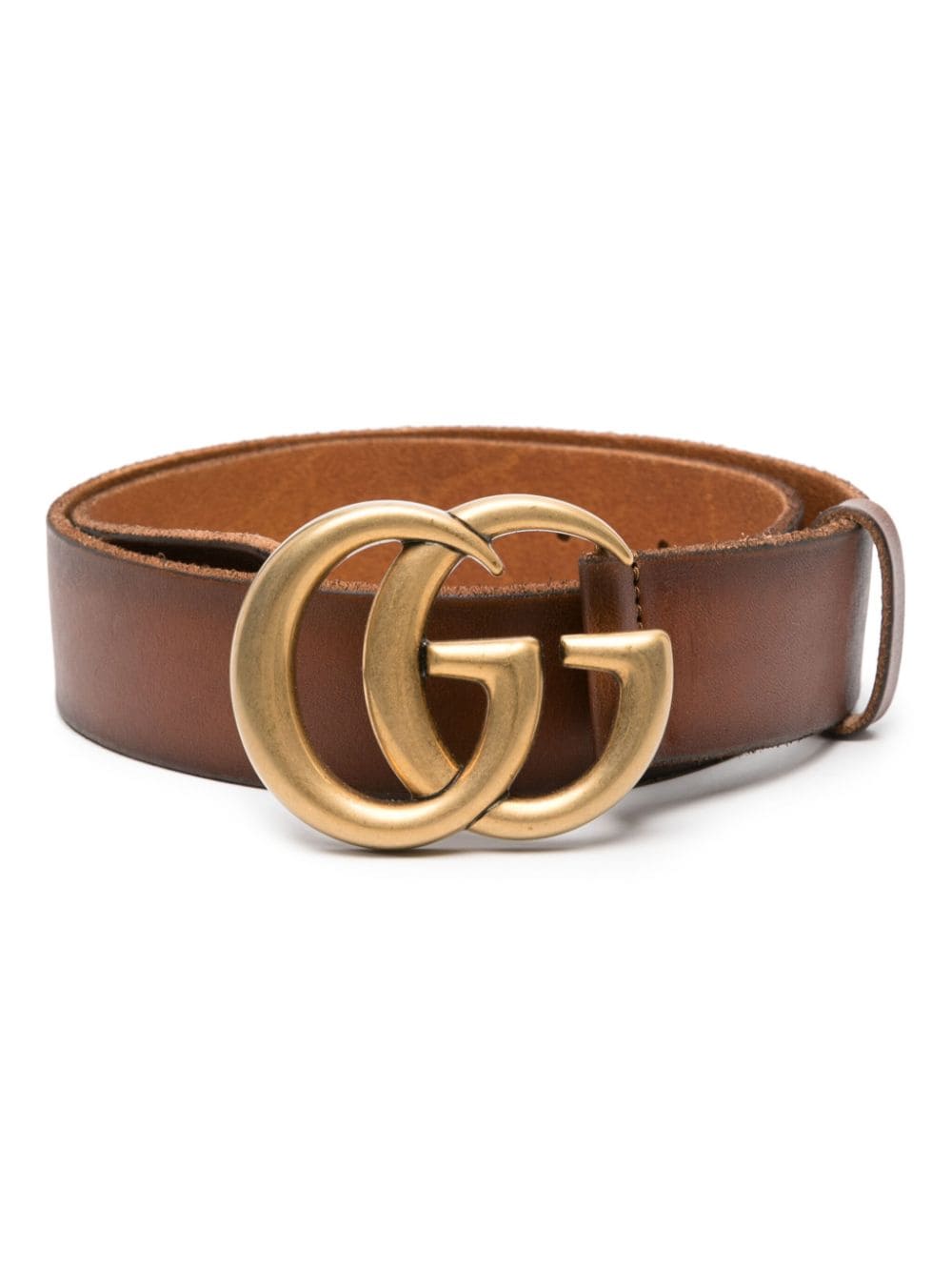 Gucci Double G leather belt - Brown von Gucci
