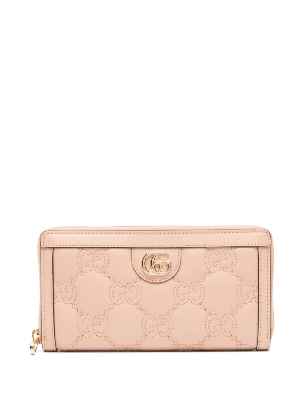 Gucci GG matelassé zip-around wallet - Pink von Gucci