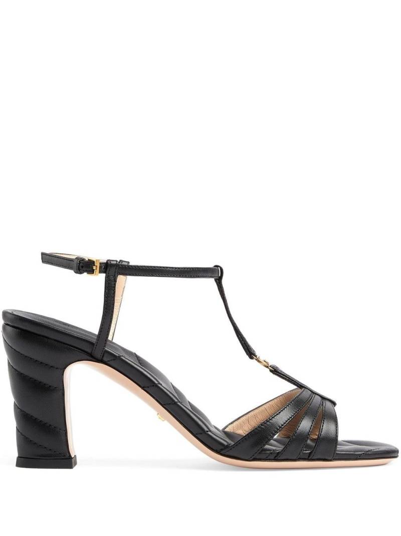 Gucci Double G strappy sandals - Black von Gucci