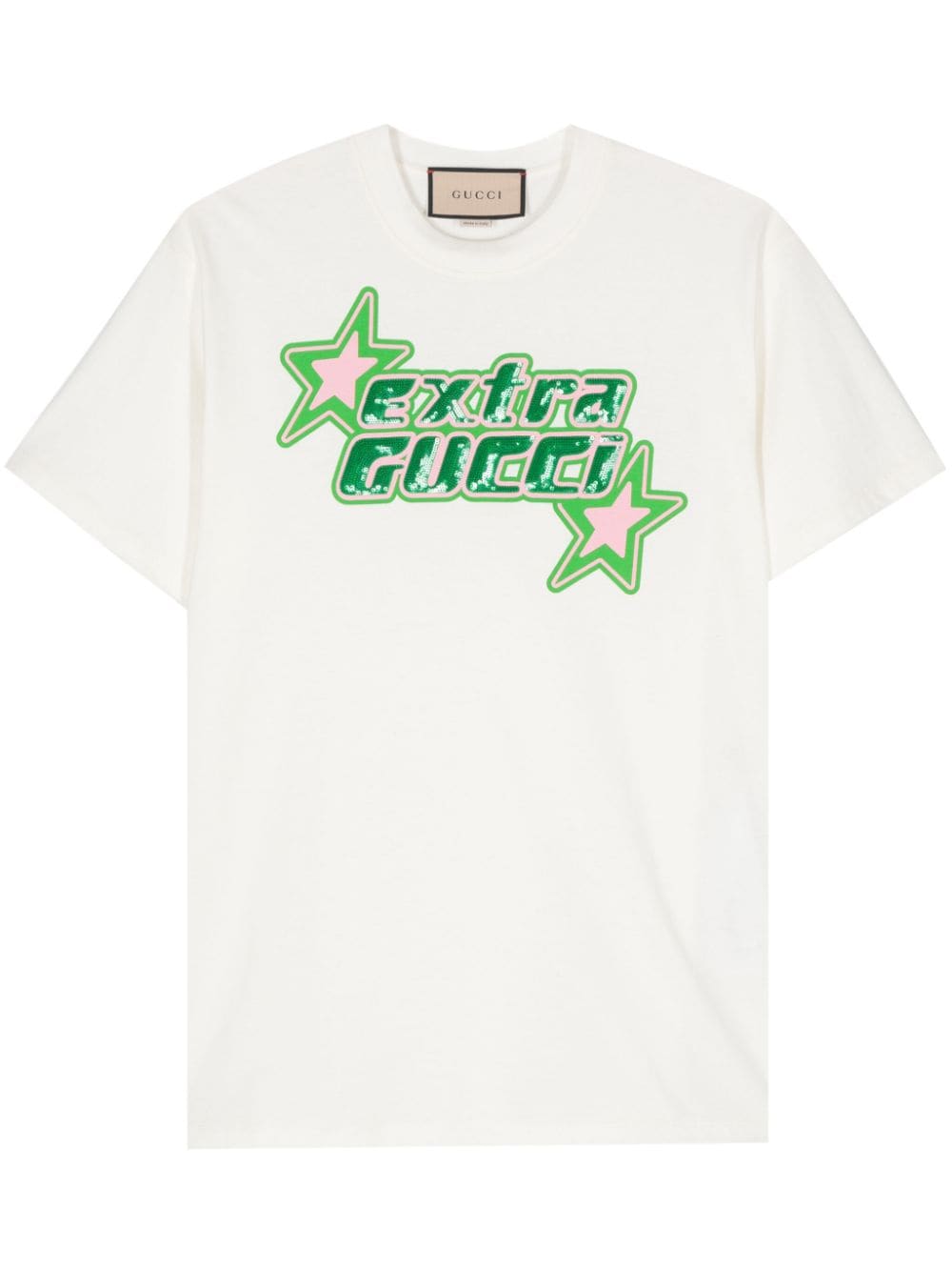 Gucci Extra Gucci-print cotton T-shirt - Neutrals von Gucci