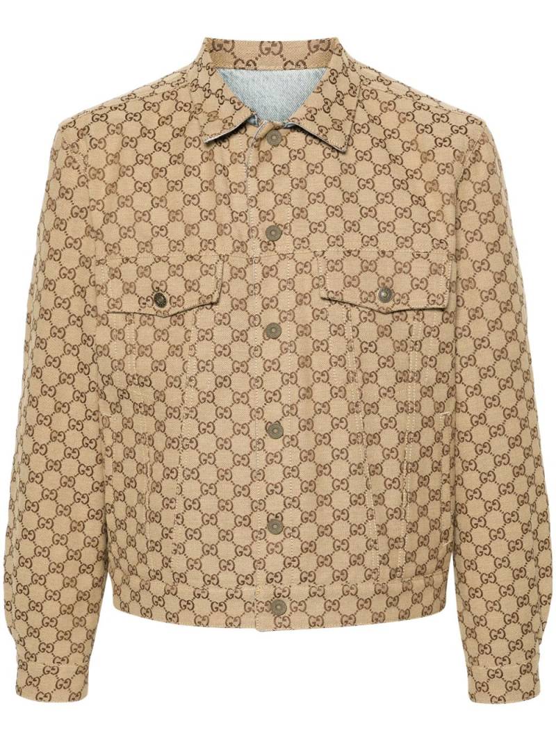 Gucci GG-canvas reversible denim jacket - Blue von Gucci