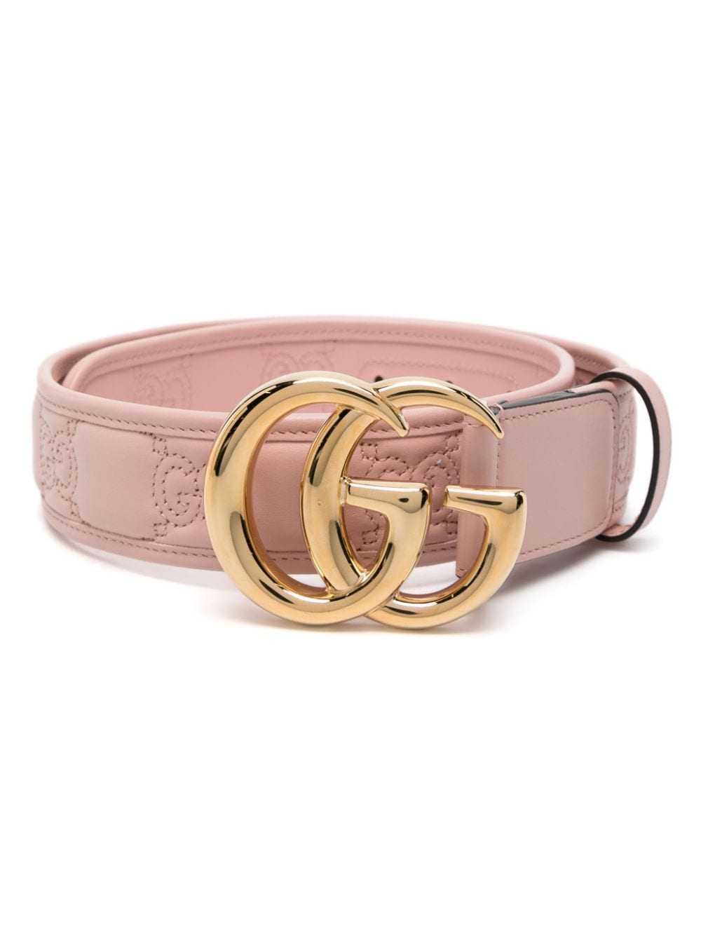 Gucci GG Marmont Matelassé wide belt - Pink von Gucci