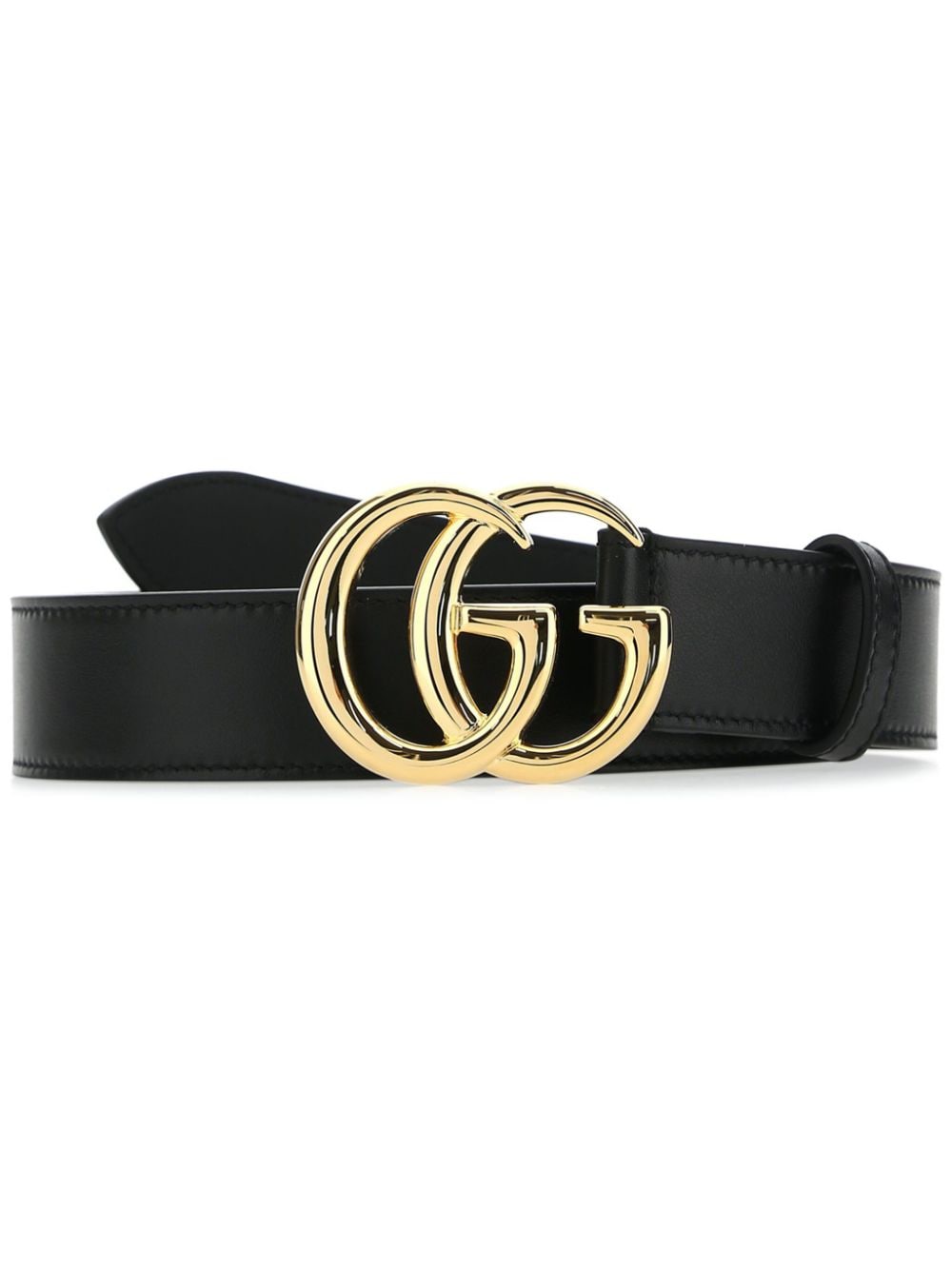 Gucci GG Marmont leather belt - Black von Gucci