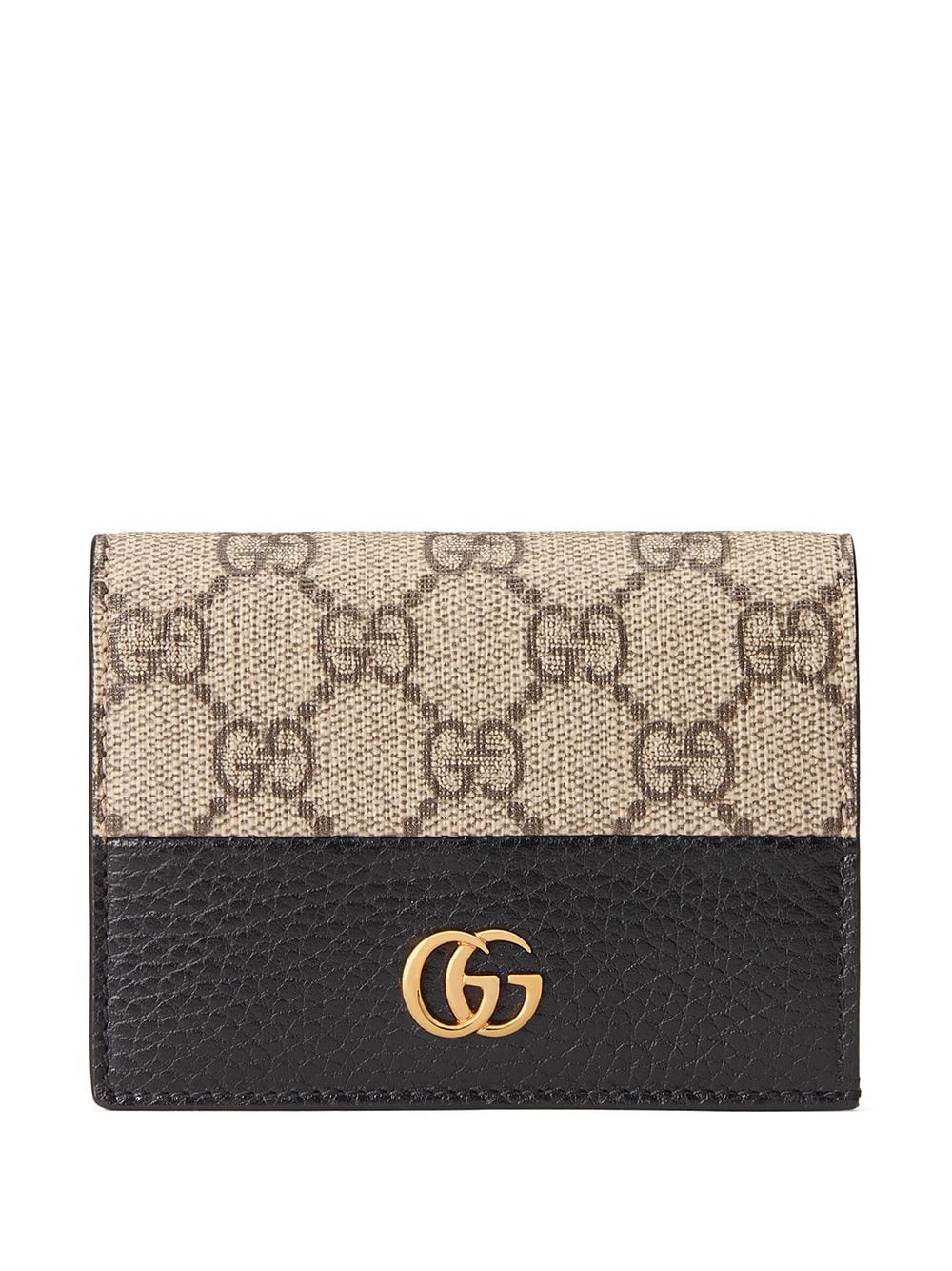 Gucci GG Marmont card case wallet - Brown von Gucci