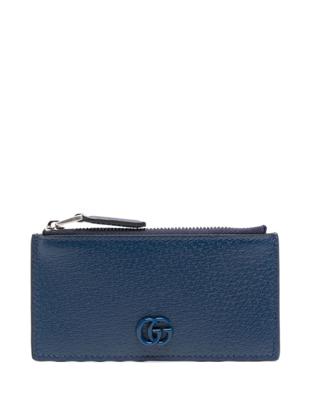 Gucci GG Marmont leather zip wallet - Blue von Gucci