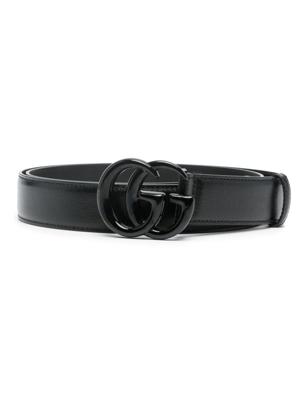 Gucci GG Marmont leather belt - Black von Gucci