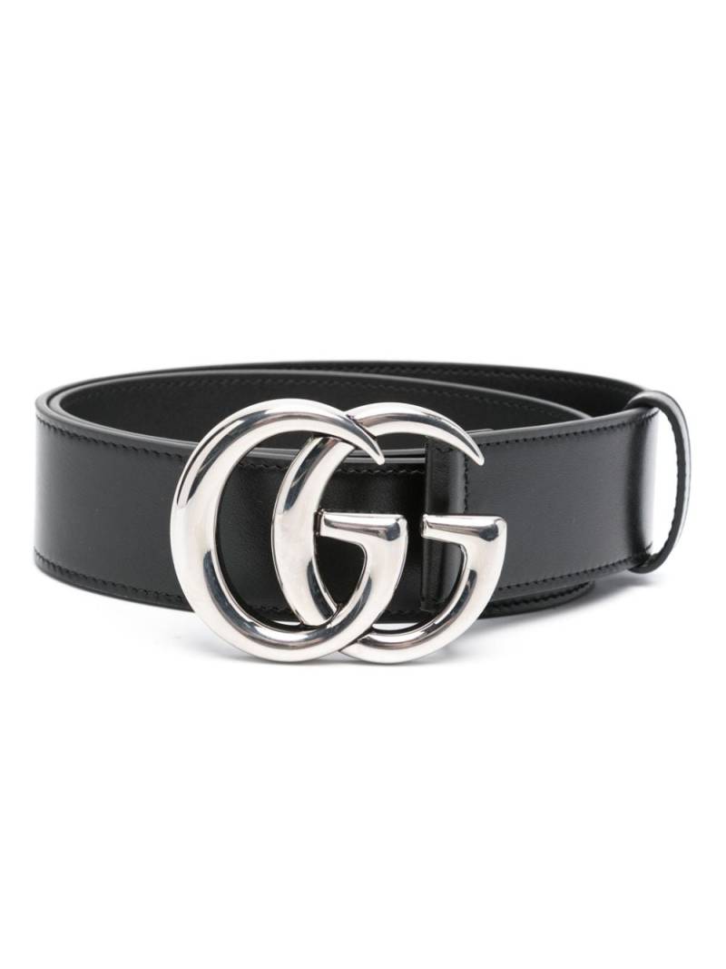 Gucci GG Marmont leather belt - Black von Gucci