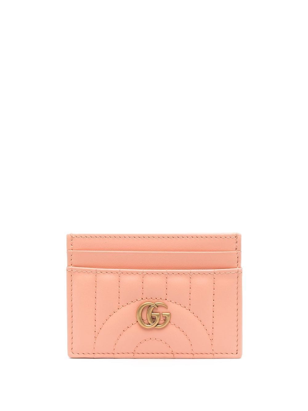 Gucci GG Marmont leather card holder - Pink von Gucci