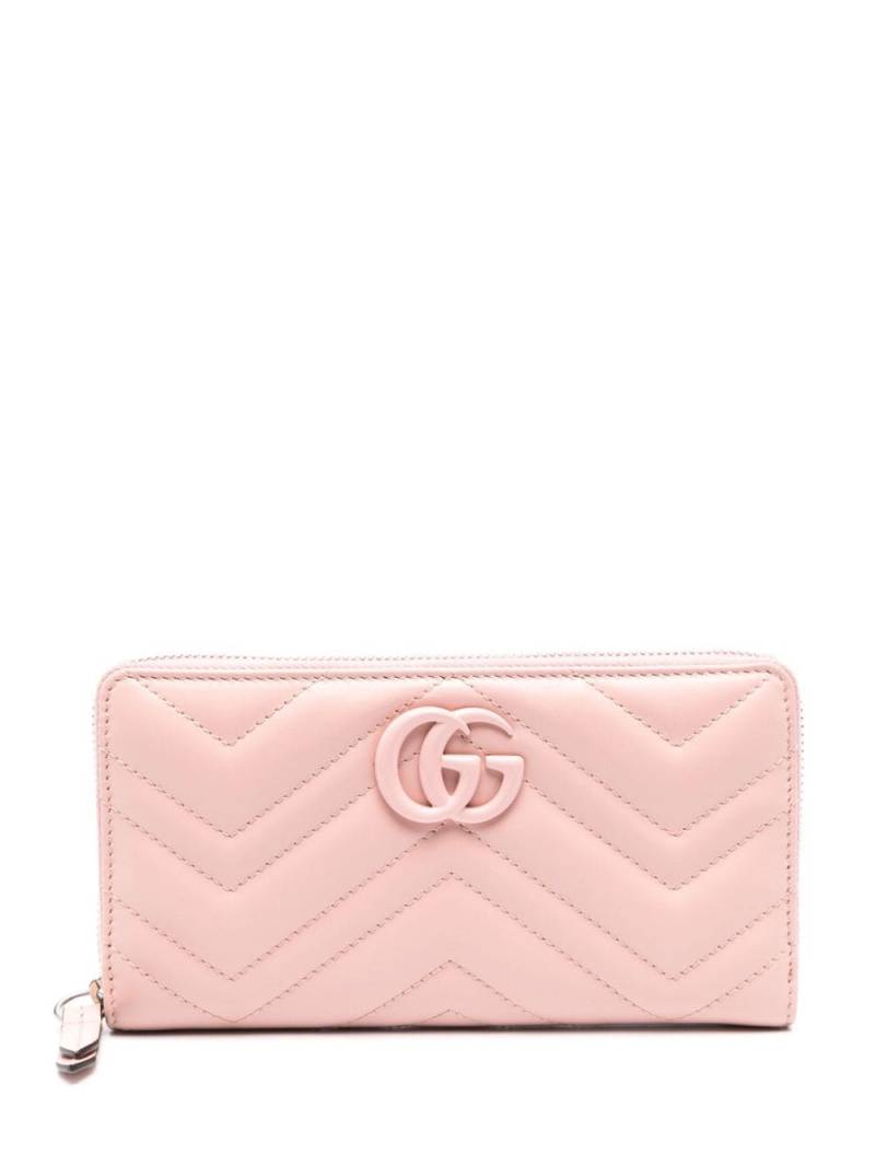 Gucci GG Marmont leather wallet - Pink von Gucci
