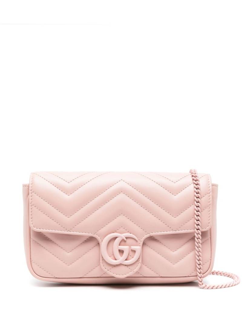 Gucci mini GG Marmont crossbody bag - Pink von Gucci