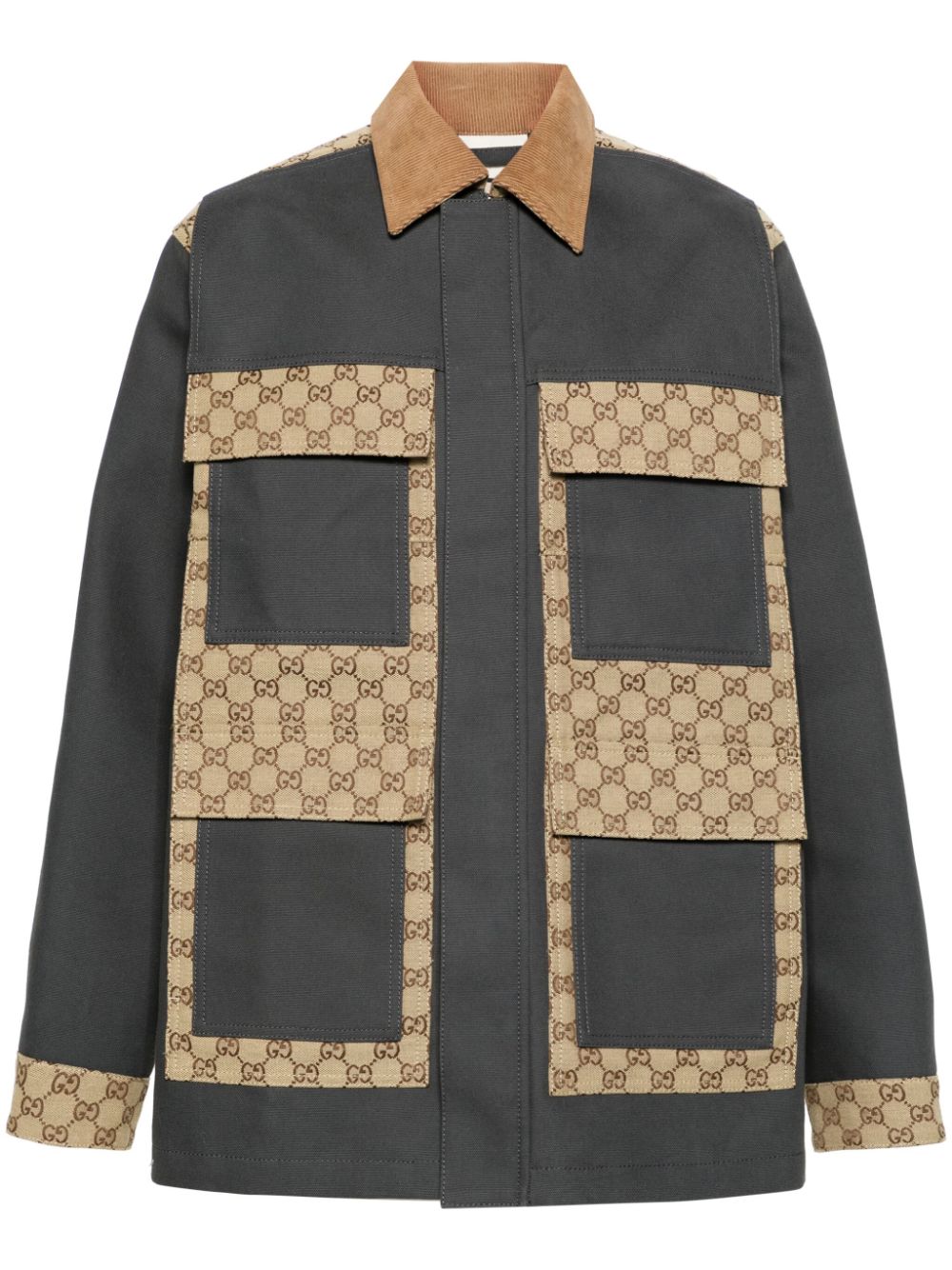 Gucci GG Supreme cotton-canvas jacket - Grey von Gucci