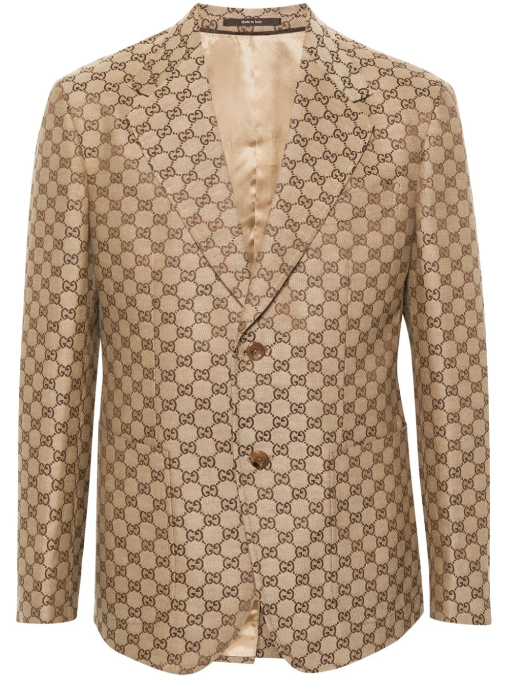 Gucci GG Supreme linen blazer - Neutrals von Gucci